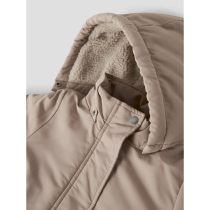NAME IT Vinterjakke Marlow Parka Silver Mink